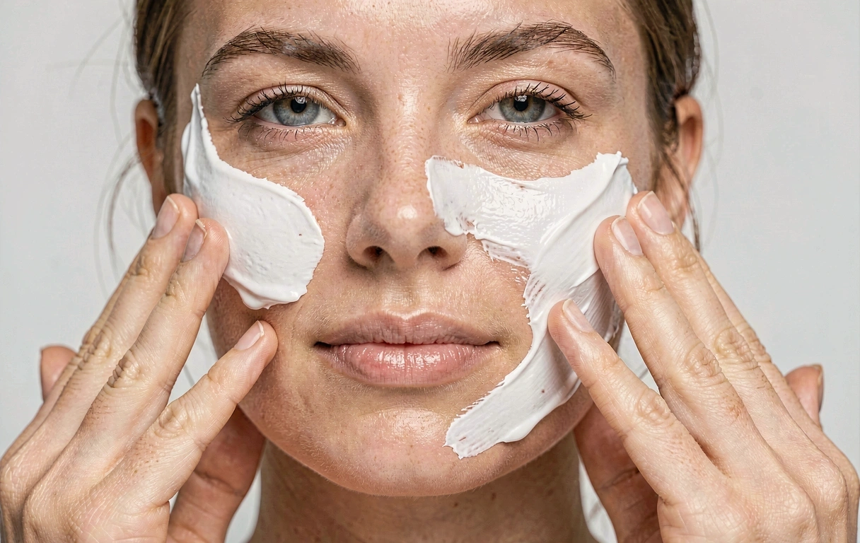 Anwendung der Feuchtigkeitspflege